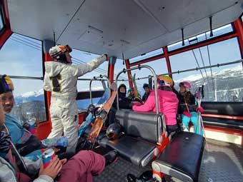 Whistler gondola ride