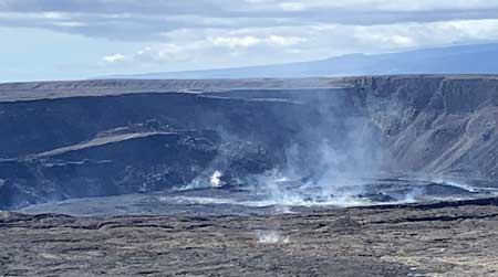Big Island Steam rising from Halema’uma’u