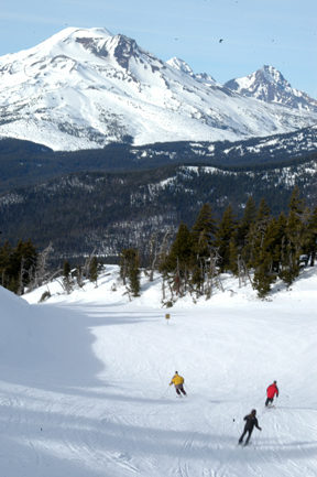 Mt. Bachelor skiers