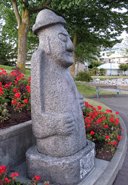 Statue in Waterfront Park, North Vancouver