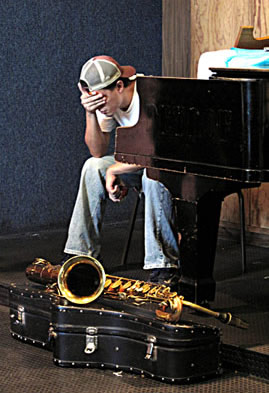 Guadalajara School of Music saxophone player