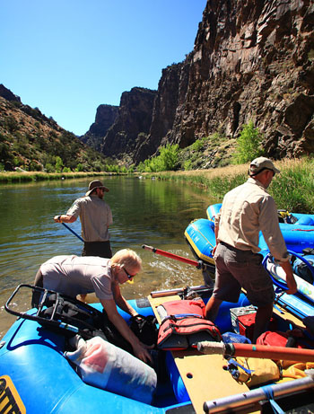 Preparing to Embark on the Gunnison river