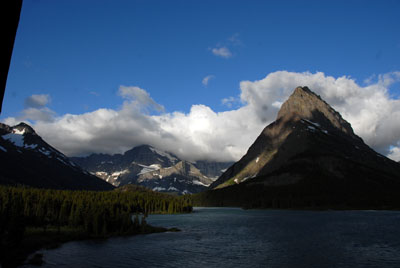Swiftcurrent Lake from the Many Glacier Hotel