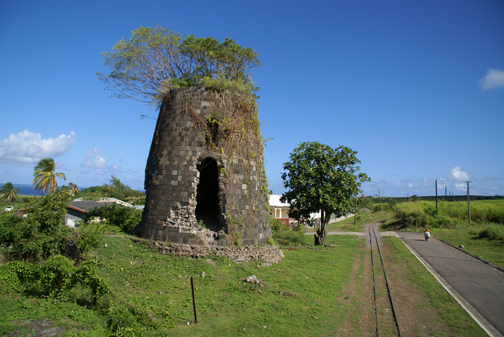 St. Kitts sugar production structure in ruins