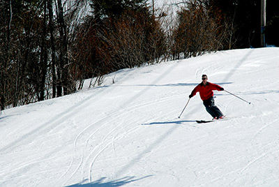 Idaho skiing - swooping the slopes