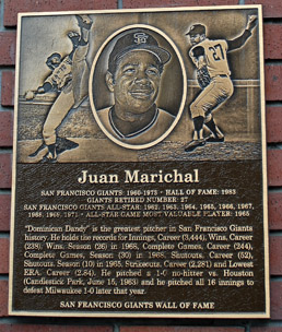 Marichal will be on hand for statue giveaway