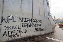 Israeli wall with grafitti