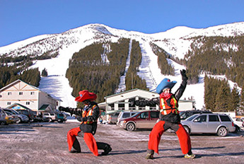 Castle Mountain parking attendants