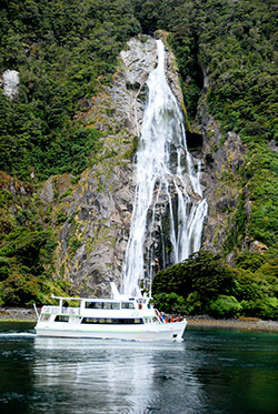 New Zealand tumbling waterfalls