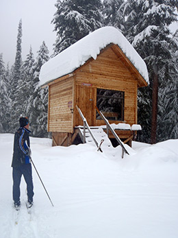 Rossland BC warming hut