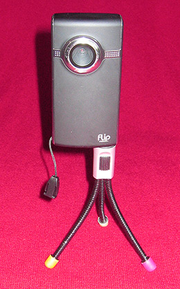 Flip camera on Gorilla tripod