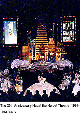 Beach Blanket Babylon 25th anniversary hat