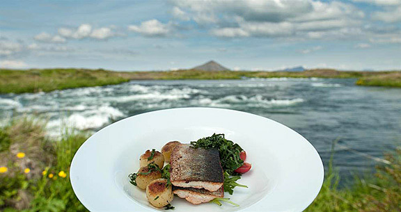 Iceland Cooked fish on plate