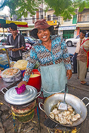 Cambodian food vendor