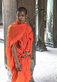 Cambodian monk