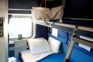 Amtrak sleeper room