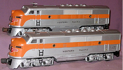 1952 Western Pacific F-3 model train