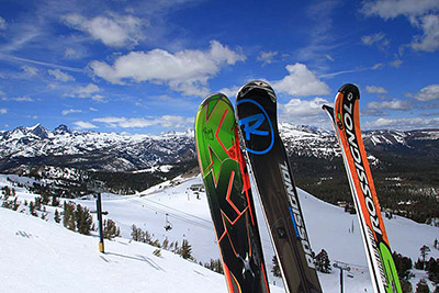 Mammoth tired skis