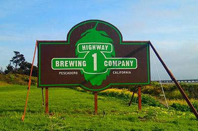 Hwy. 1 Brewing Company sign