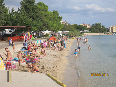 Croatia, Beautiful, busy beaches