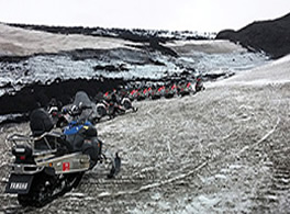 Iceland snowmobiling
