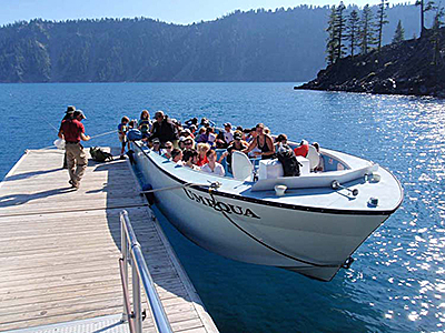 Crater Lake boat