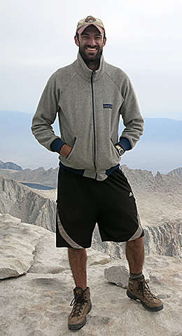 Kevin Shea atop Mount Whitney
