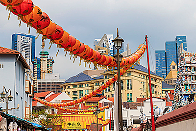 Chinese lanterns in Singapore