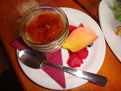 Whitewater creme brulee