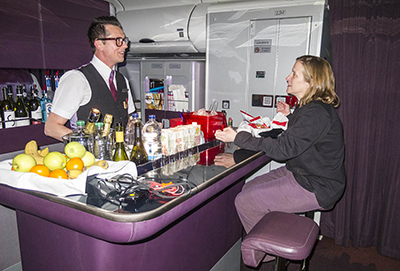 Virgin Atlanti upper class bar