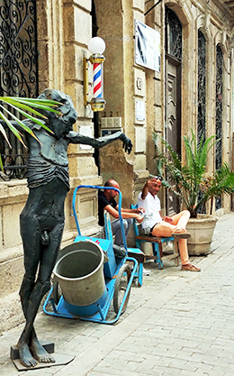 Cuba, barber shop