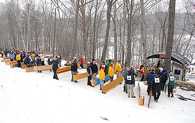 Maine Winterfest, racers line up
