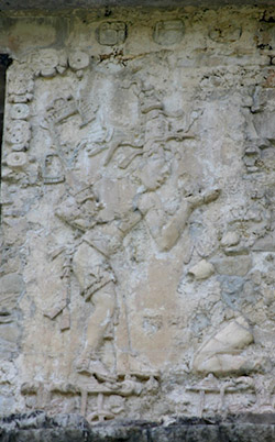 Palenque Palace column