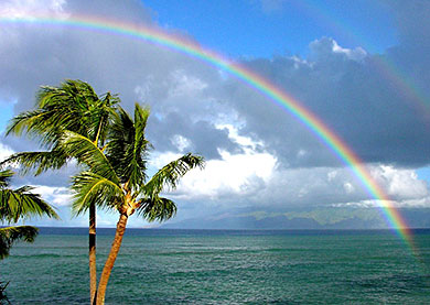 Maui double rainbow