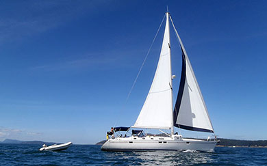 San Juan Islands sailboat