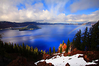 Crater Lake rainbow