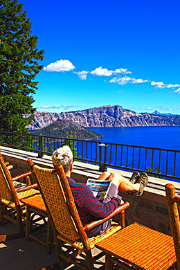 Crater Lake Lodge view