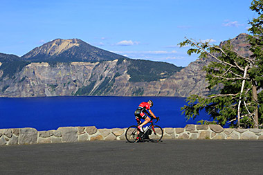 Crater Lake biking
