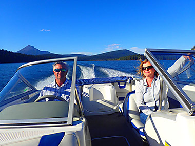 Klamath, boating the lake