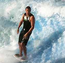Mission Beach surfer