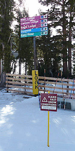 Mammoth trail signs