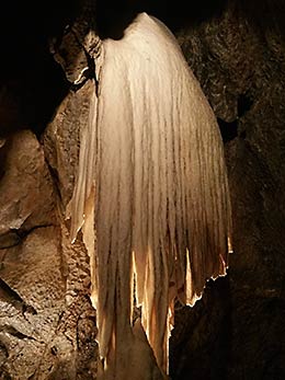 Czech Republic Punkva Cave stalagnate "Angel"