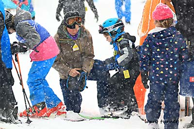 Whitewater kids getting ready to ski