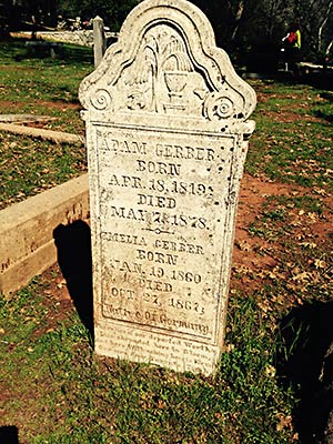 Calaveras Columbia tombstone