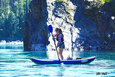 Glacier National Park stand up kayaking