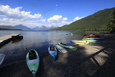 Glacier National Park kayaks