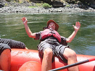 Hells Canyon rafting relaxation