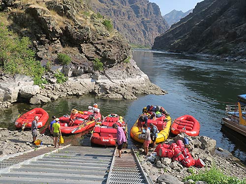 Hells Canyon, Loading up below the dam