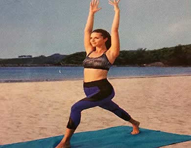 Yoga on Sandmat