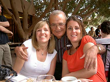 In Petra, author Habeeb Salloum and daughters